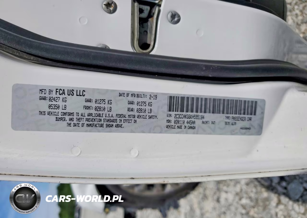 2019 Chrysler 300 Limited VIN:2C3CCAKG6KH595184 - 12