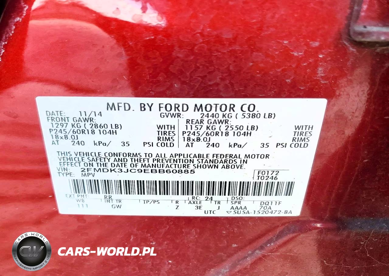 2014 Ford Edge Sel VIN:2FMDK3JC9EBB60885 - 13