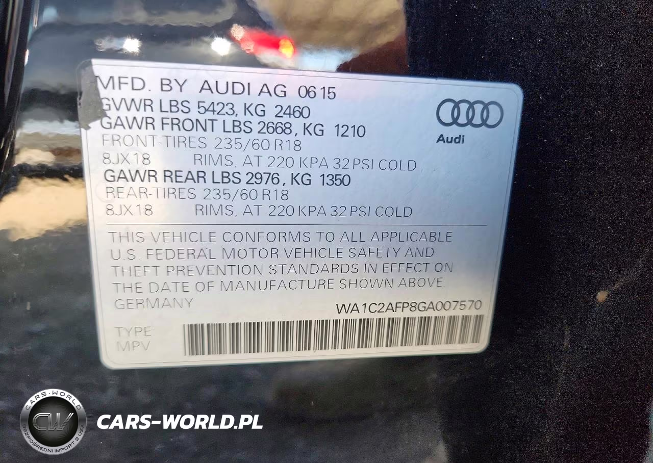 2016 Audi Q5 Premium VIN:WA1C2AFP8GA007570 - 13