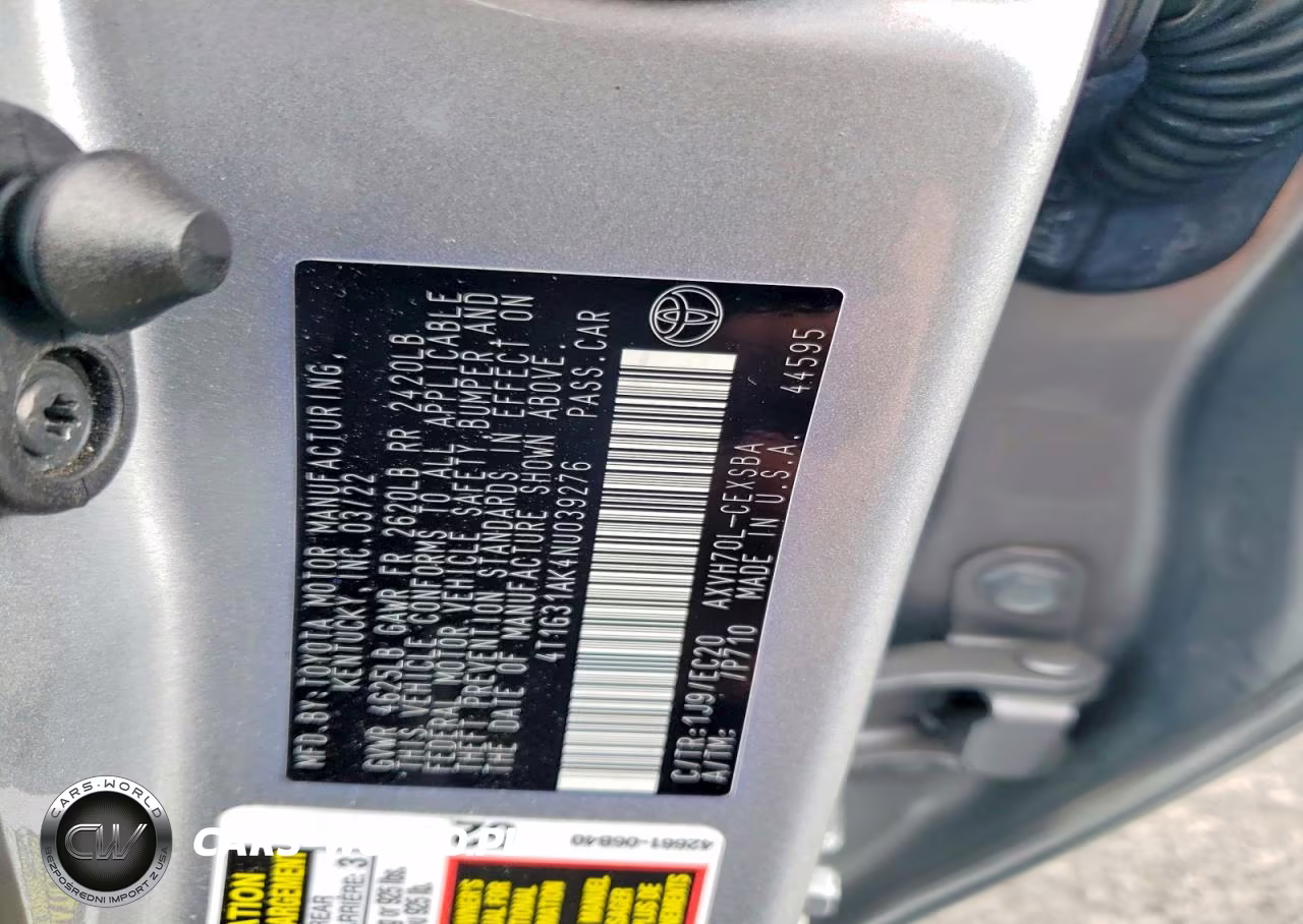 2022 Toyota Camry Hybrid Se Nightshade VIN:4T1G31AK4NU039276 - 12