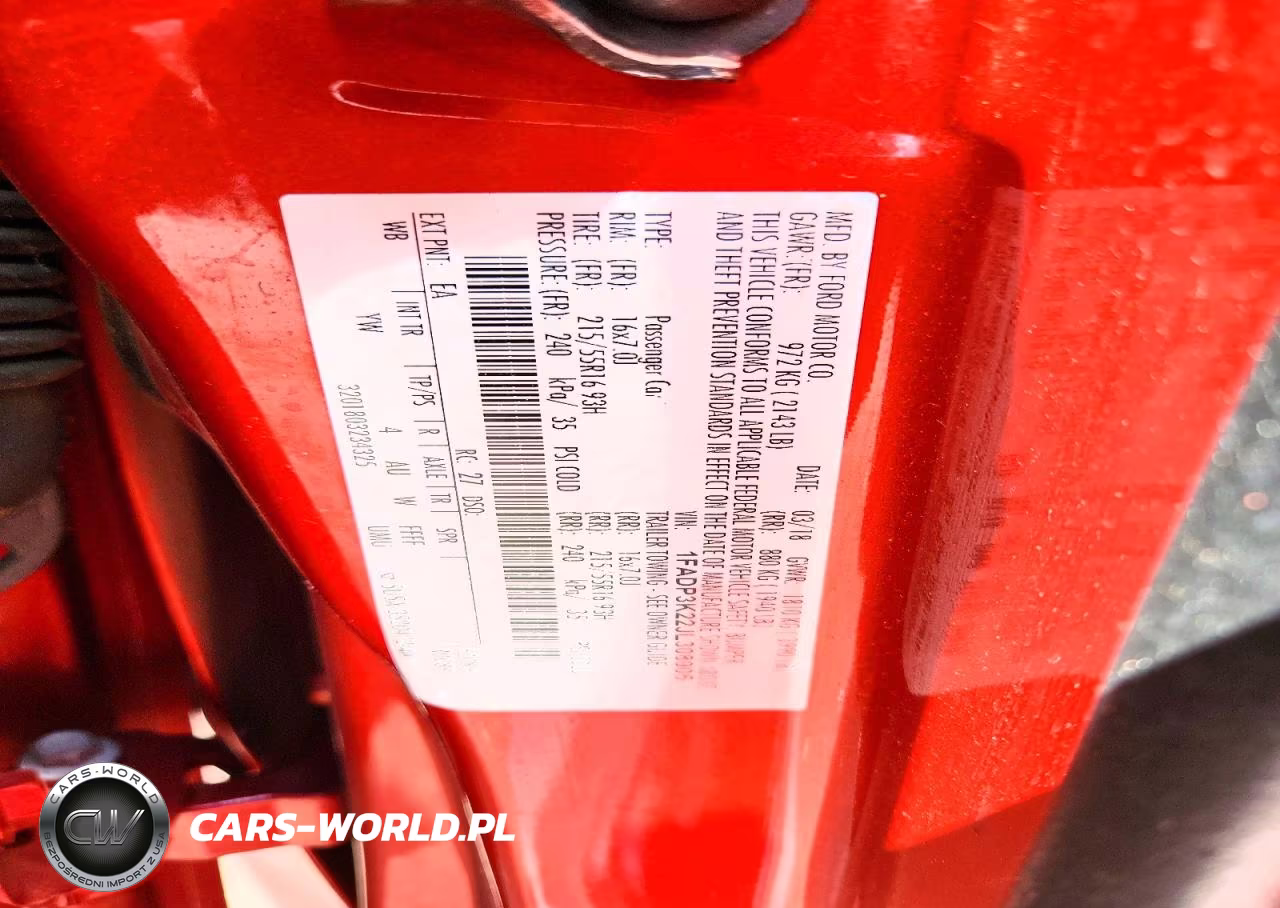 2018 Ford Focus Se VIN:1FADP3K22JL308905 - 12
