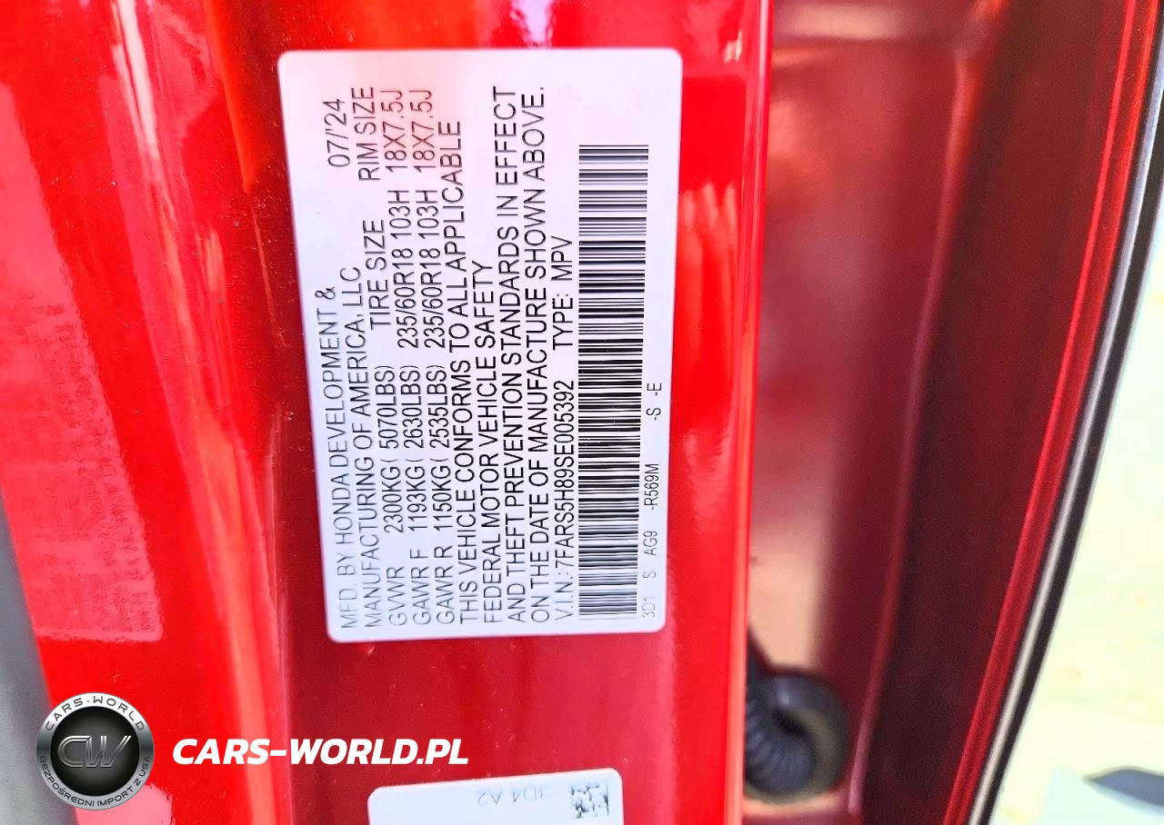 2025 Honda Cr-V Sport-L VIN:7FARS5H89SE005392 - 12