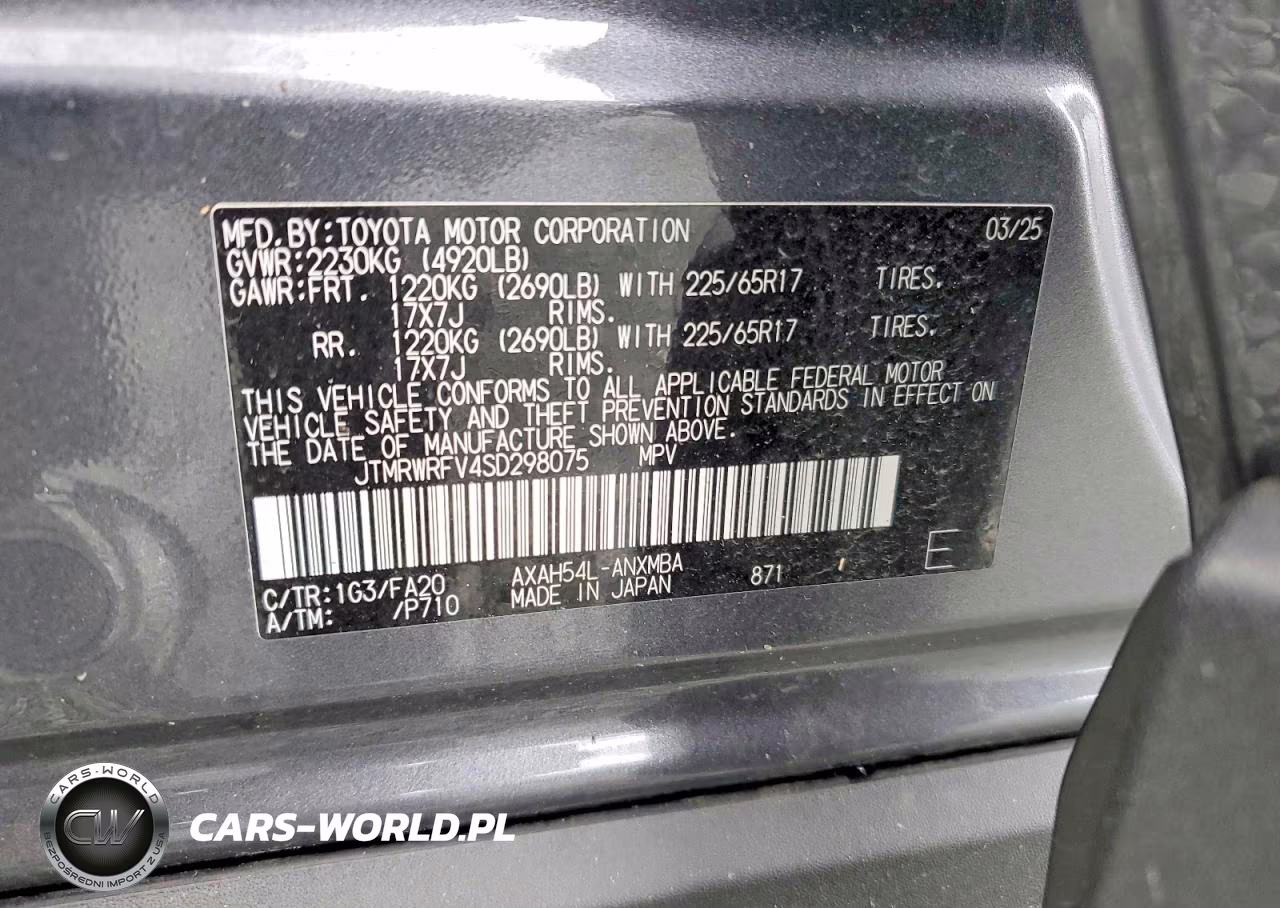 2025 Toyota Rav4 Hybrid Xle VIN:JTMRWRFV4SD298075 - 13