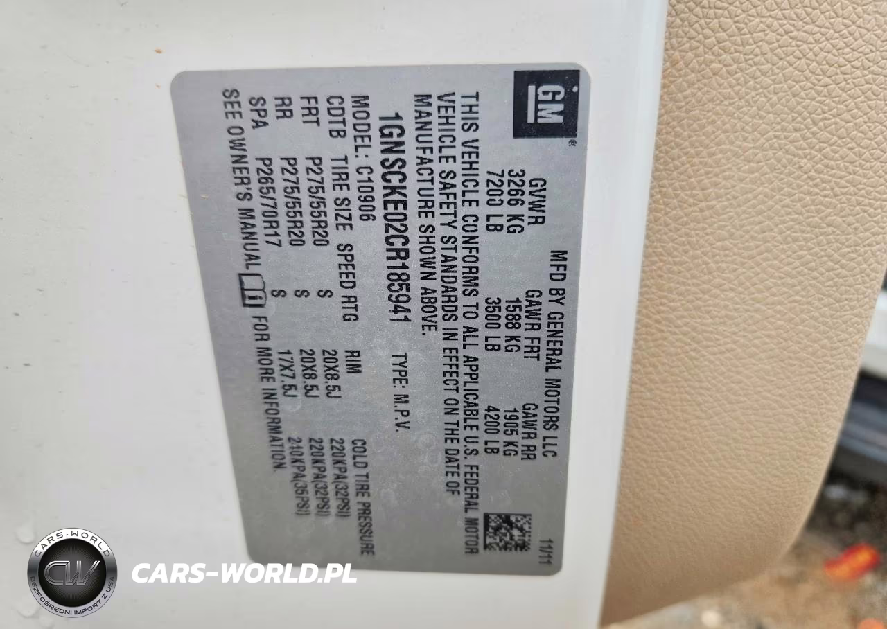 2012 Chevrolet Suburban C1500 Ltz VIN:1GNSCKE02CR185941 - 14
