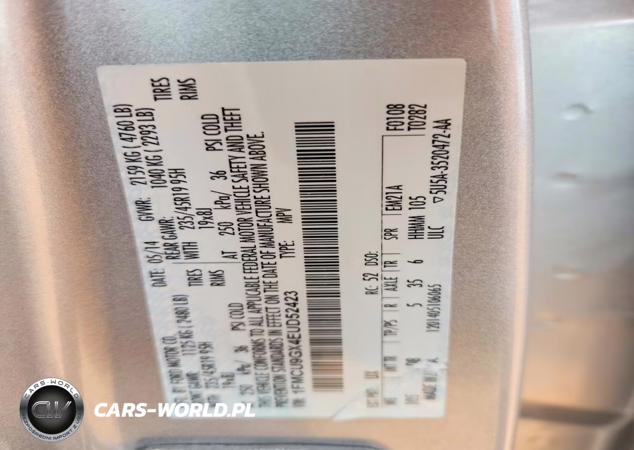 2014 Ford Escape Se VIN:1FMCU9GX4EUD52423 - 13