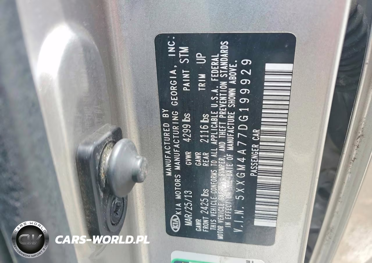 2013 Kia Optima Lx VIN:5XXGM4A77DG199929 - 12