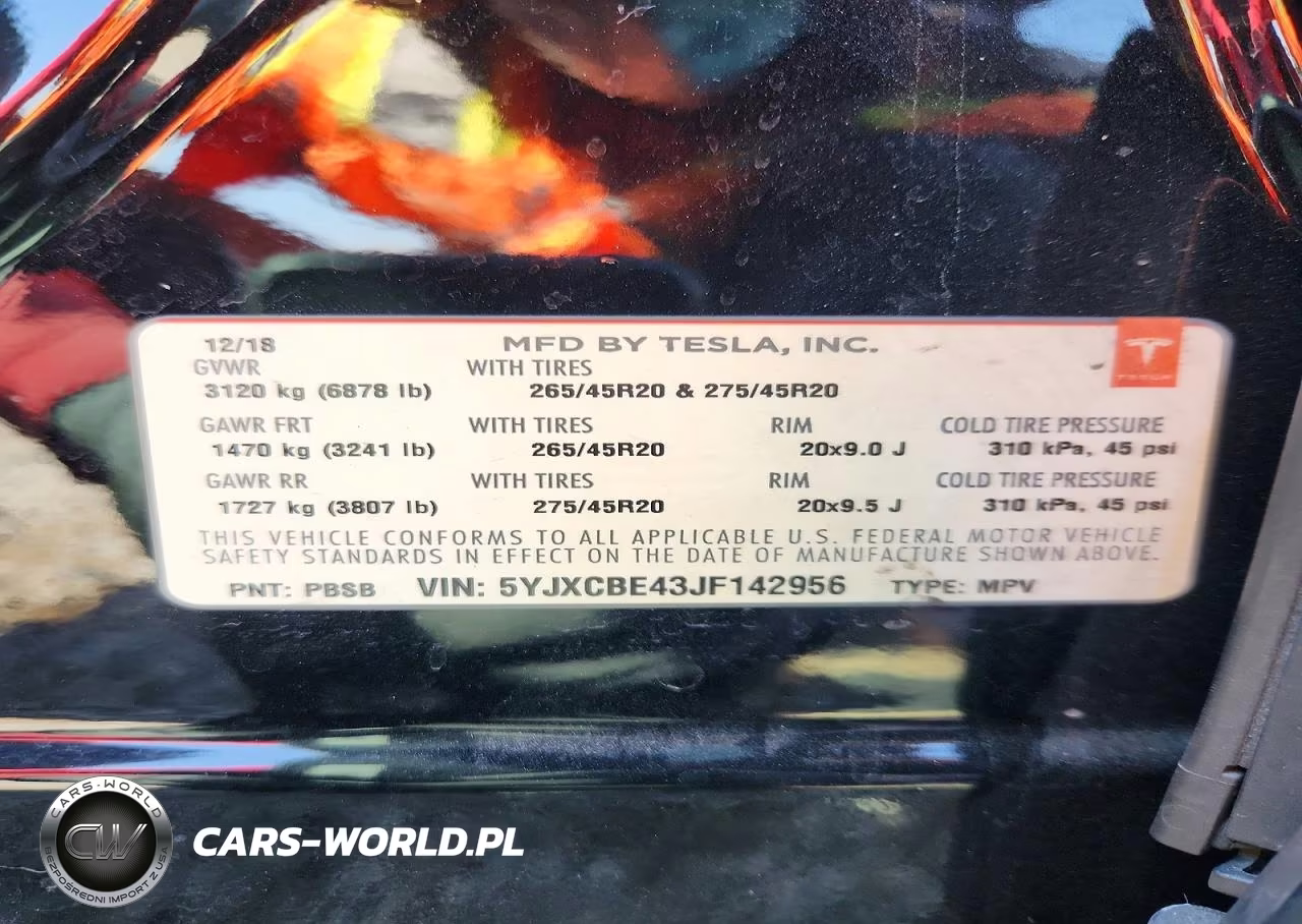 2018 Tesla Model X VIN:5YJXCBE43JF142956 - 12