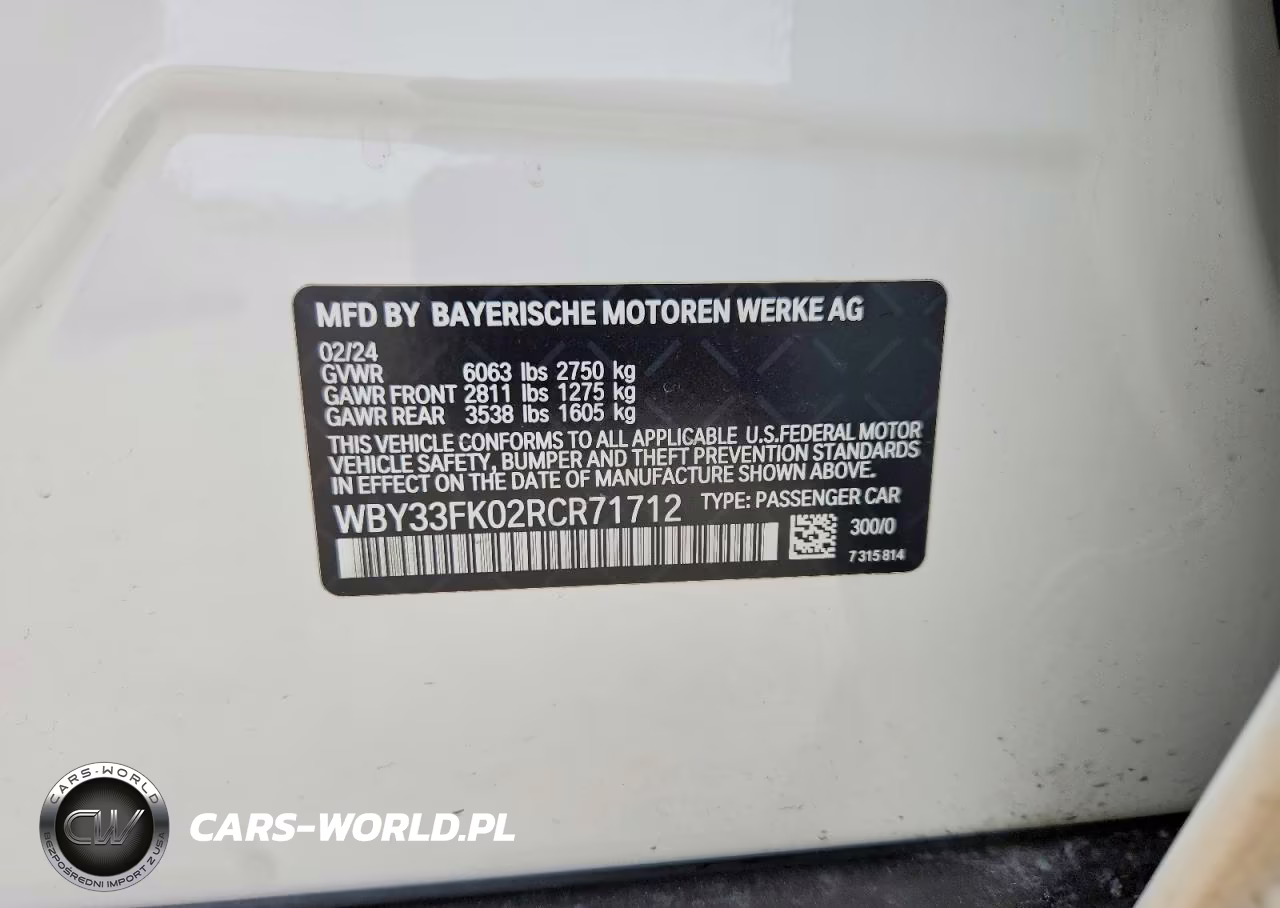 2024 BMW I5 Edrive 40 VIN:WBY33FK02RCR71712 - 12