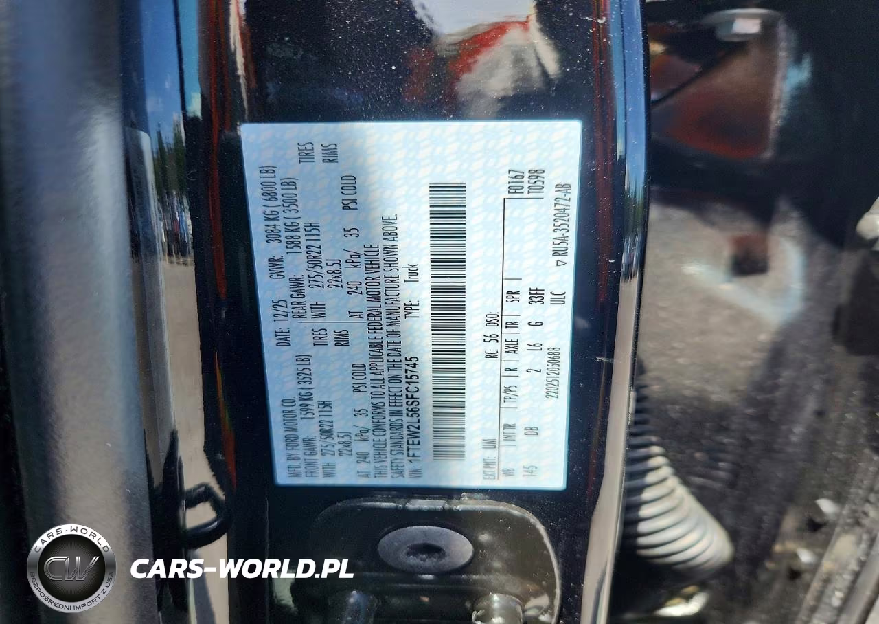 2025 Ford F150 Stx VIN:1FTEW2L56SFC15745 - 13
