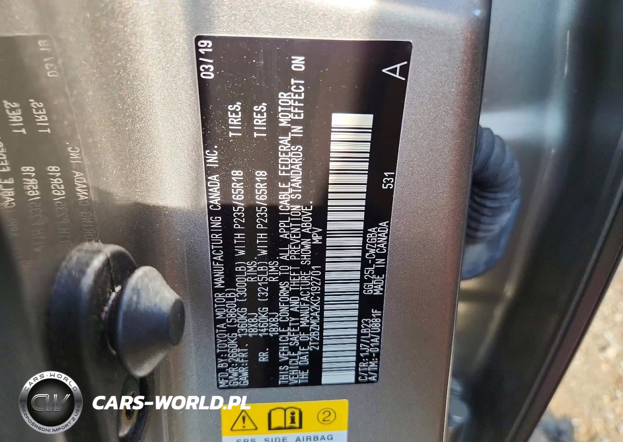 2019 Lexus Rx 350 Base VIN:2T2BZMCA2KC192701 - 13