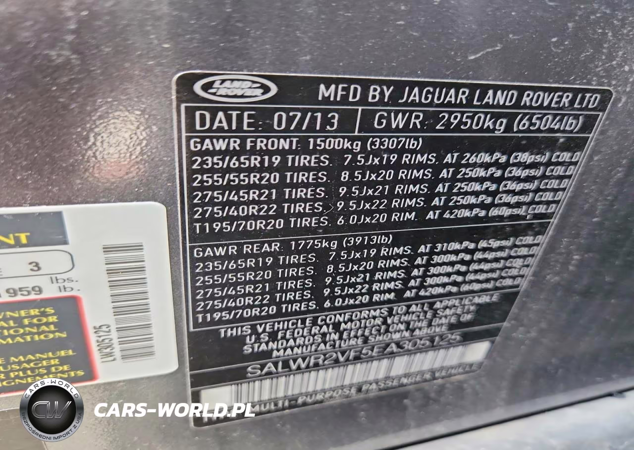 2014 Land Rover Range Rover Sport Hse VIN:SALWR2VF5EA305125 - 13