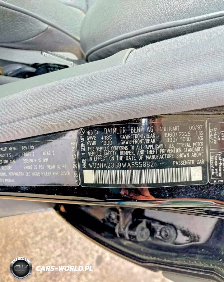 1998 Mercedes-Benz C 230 VIN:WDBHA23G8WA555882 - 10