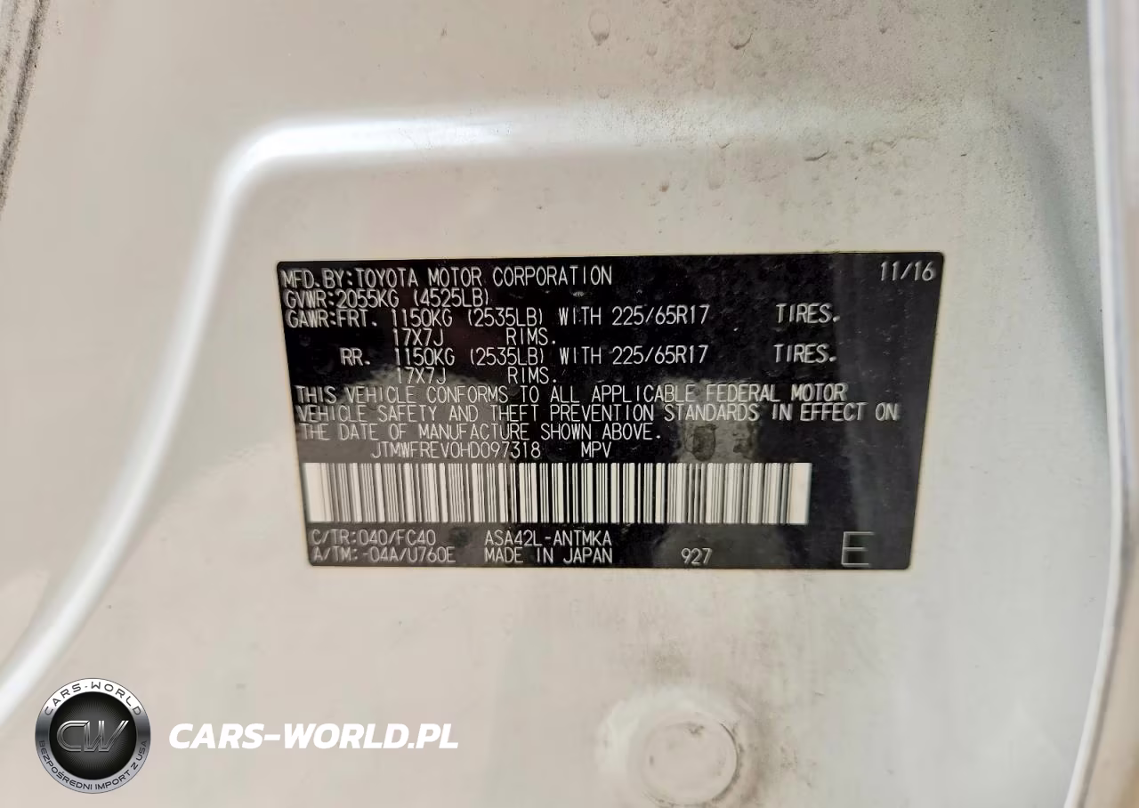 2017 Toyota Rav4 Xle VIN:JTMWFREV0HD097318 - 14