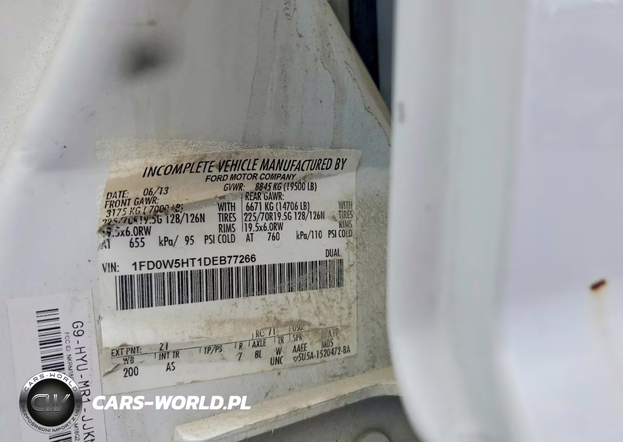2013 Ford F550 Super Duty VIN:1FD0W5HT1DEB77266 - 12