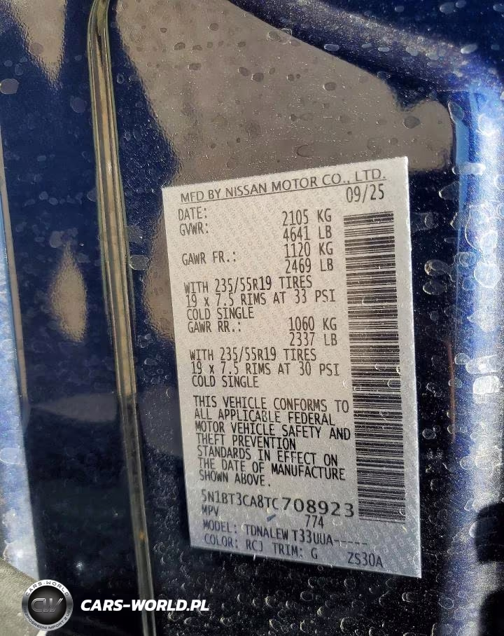 2026 Nissan Rogue Sl VIN:5N1BT3CA8TC708923 - 13
