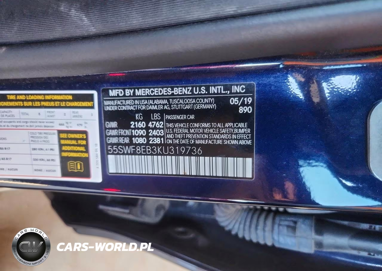 2019 Mercedes-Benz C 300 4Matic VIN:55SWF8EB3KU319736 - 13