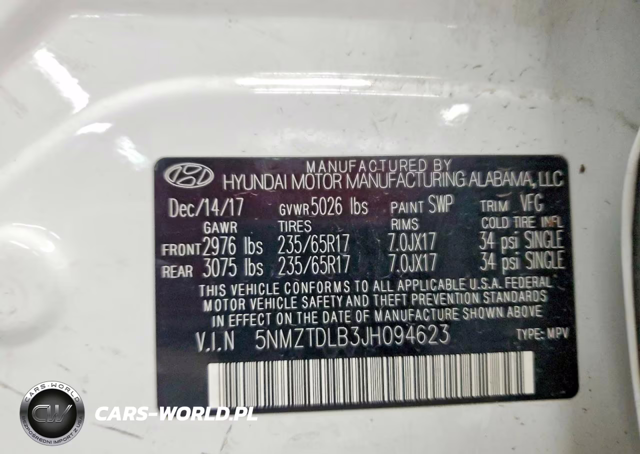 2018 Hyundai Santa Fe Sport 2.4L VIN:5NMZTDLB3JH094623 - 13