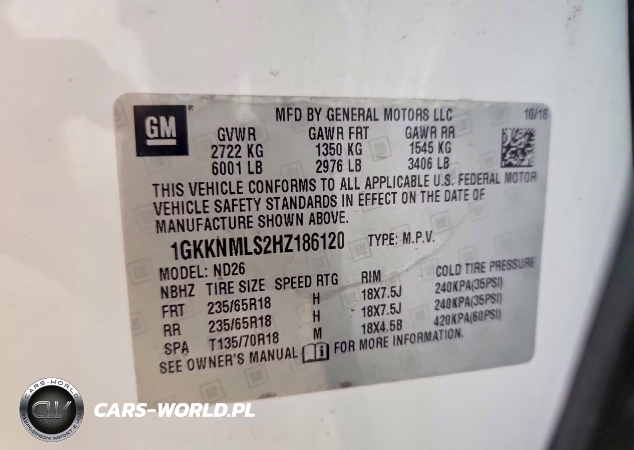 2017 GMC Acadia Slt-1 VIN:1GKKNMLS2HZ186120 - 14
