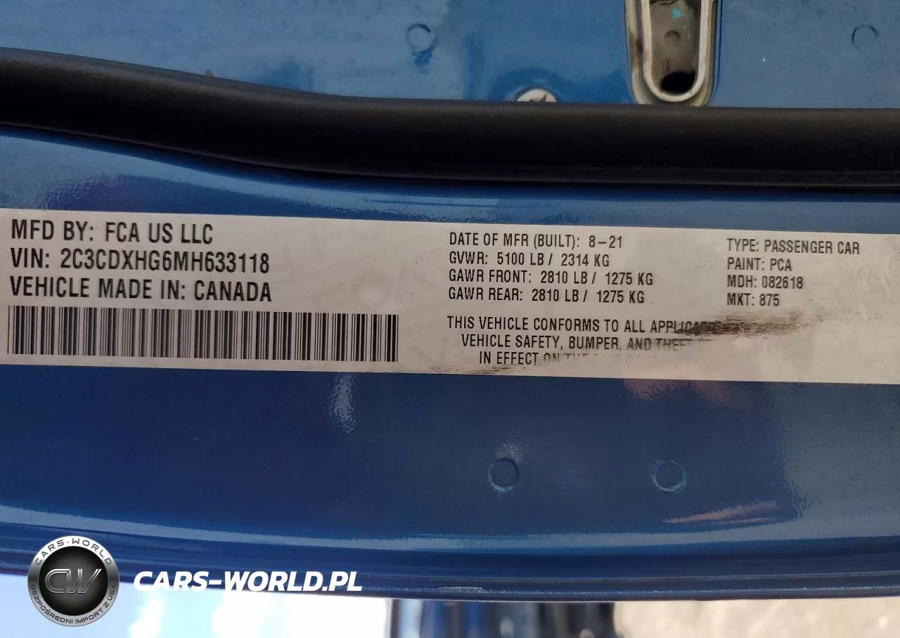 2021 Dodge Charger Gt VIN:2C3CDXHG6MH633118 - 12