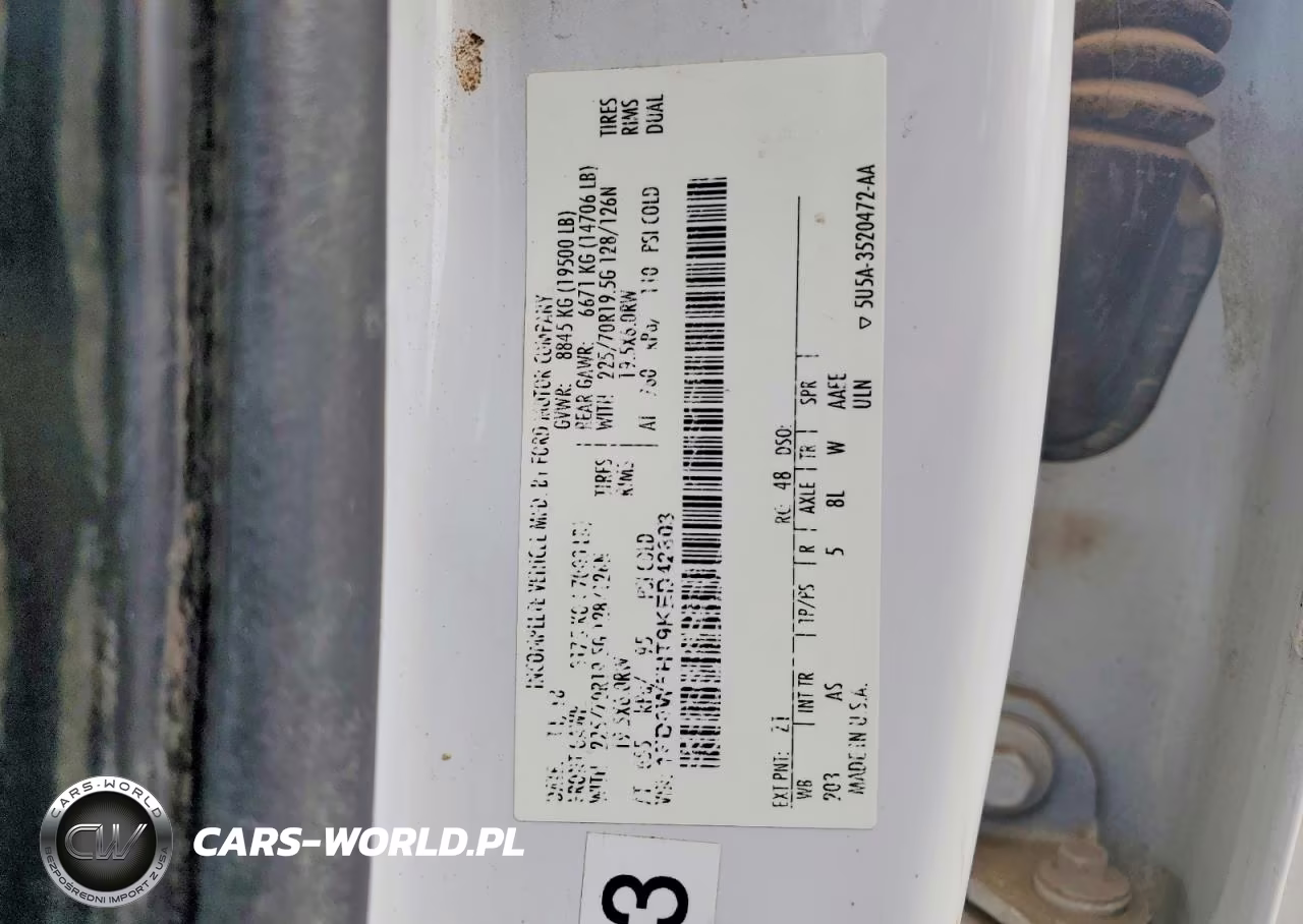 2019 Ford F550 Super Duty VIN:1FD0W5HT9KED42803 - 12