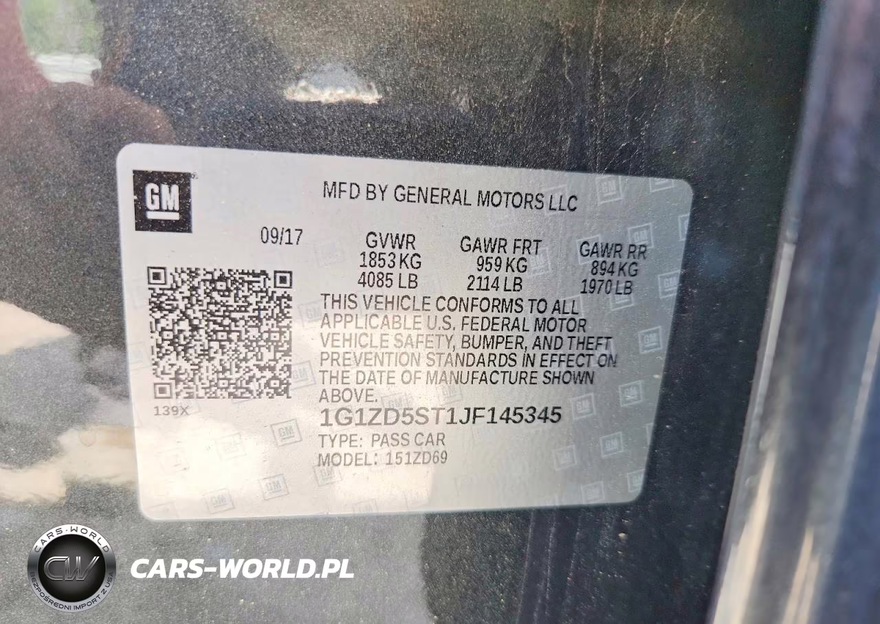 2018 Chevrolet Malibu Lt VIN:1G1ZD5ST1JF145345 - 12