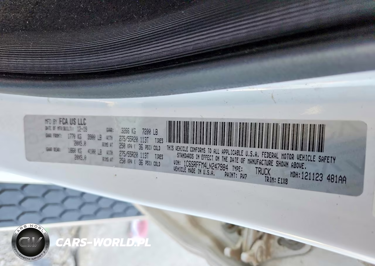2020 Ram 1500 Big Horn VIN:1C6SRFFM4LN247984 - 12