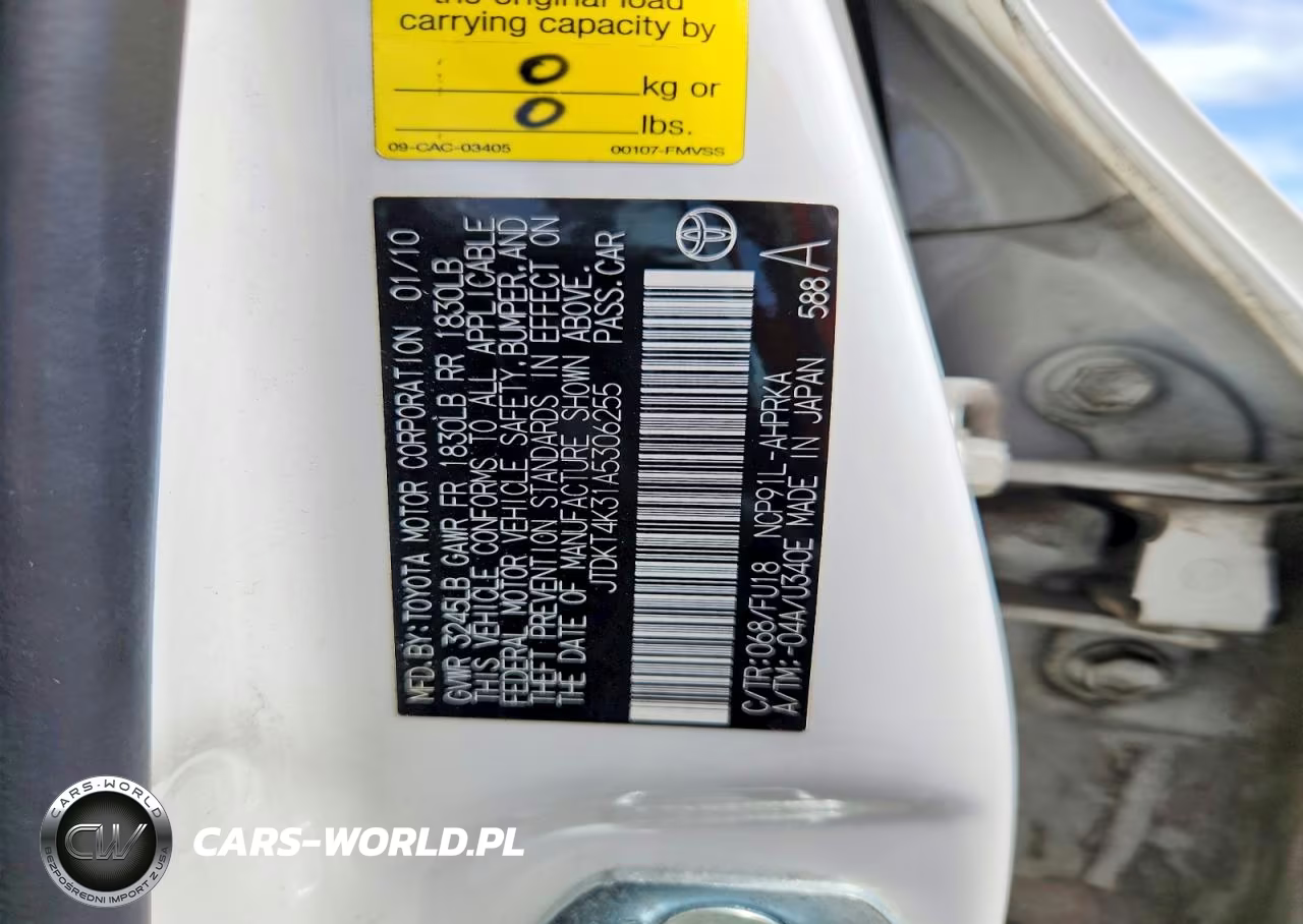 2010 Toyota Yaris Base VIN:JTDKT4K31A5306255 - 12