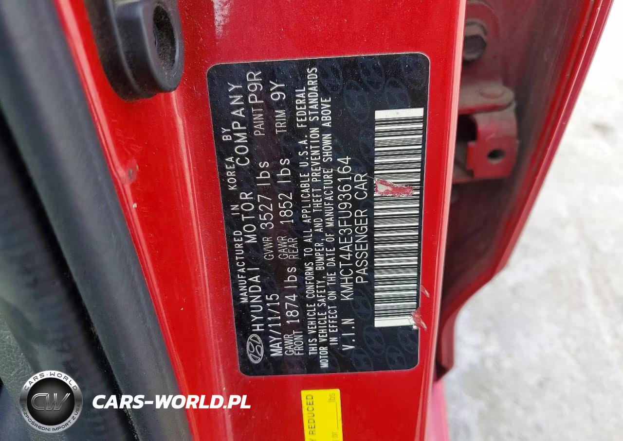 2015 Hyundai Accent Gls VIN:KMHCT4AE3FU936164 - 12