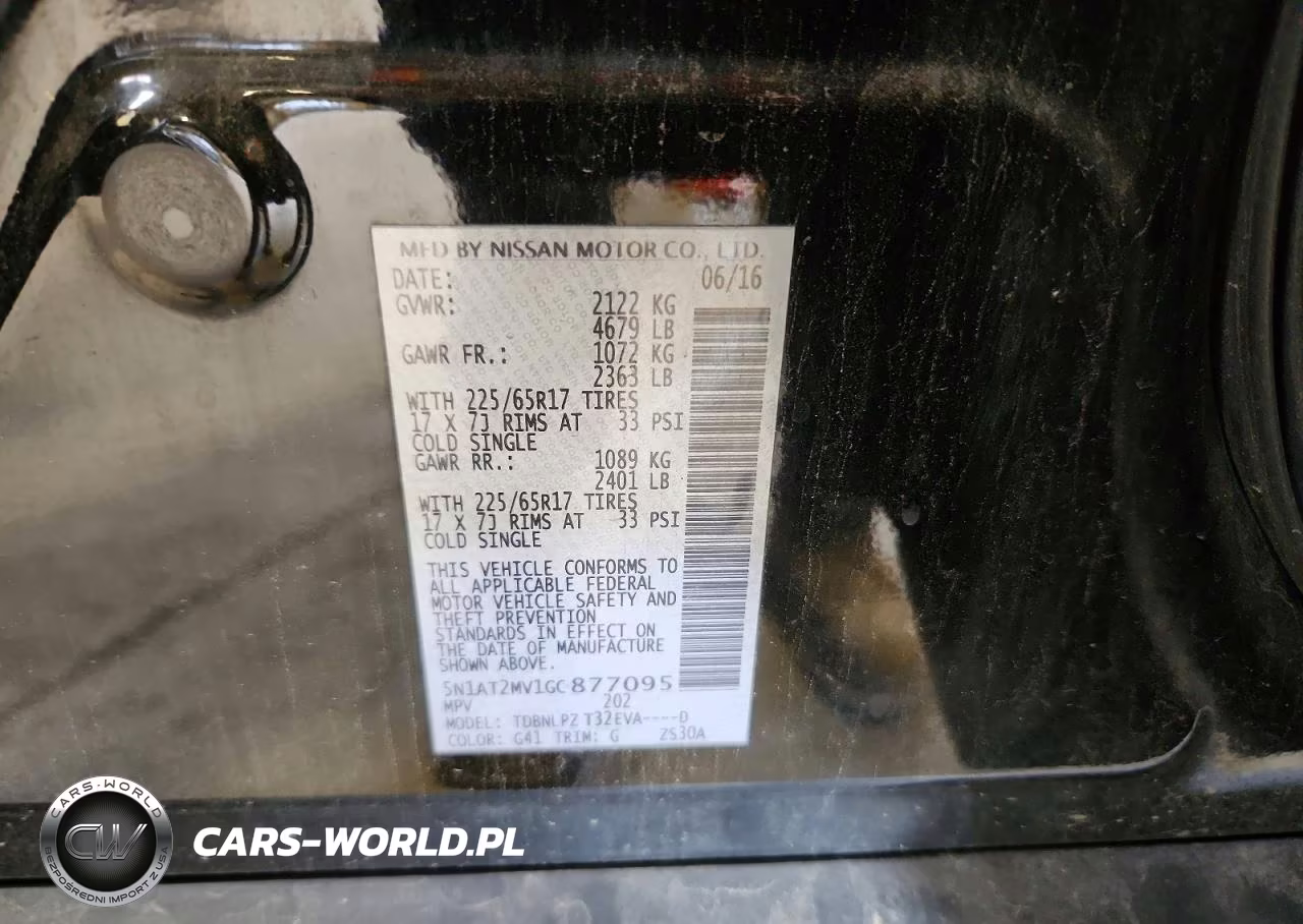 2016 Nissan Rogue S VIN:5N1AT2MV1GC877095 - 13