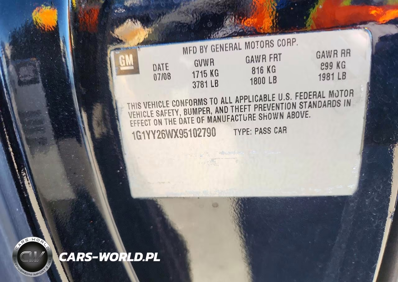 2009 Chevrolet Corvette VIN:1G1YY26WX95102790 - 13