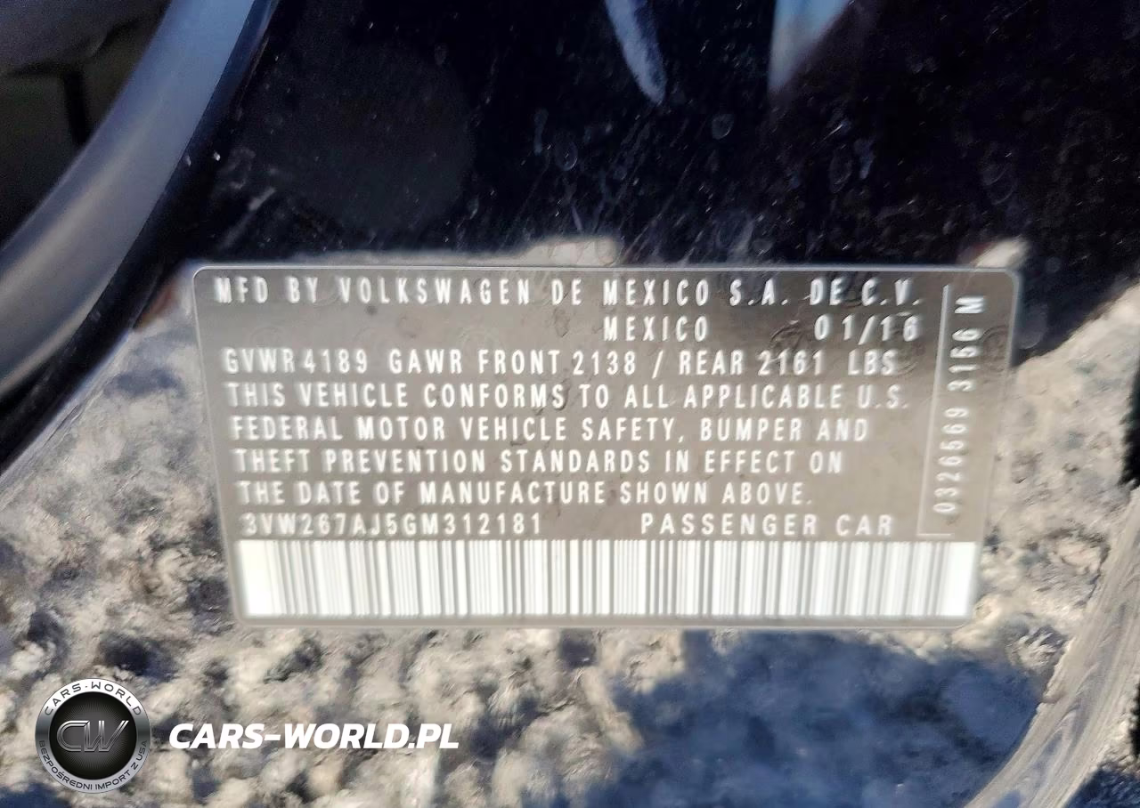 2016 Volkswagen Jetta S VIN:3VW267AJ5GM312181 - 13