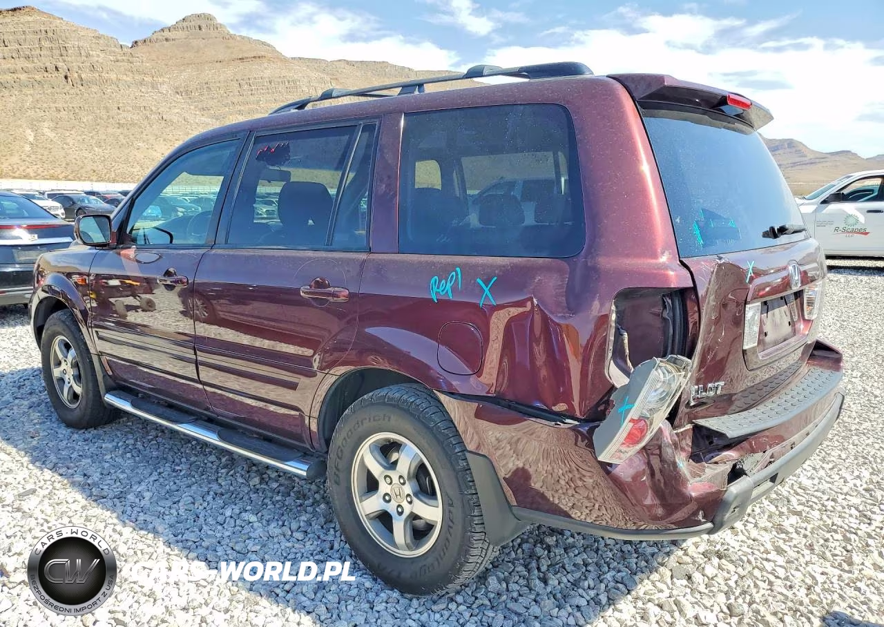 2007 Honda Pilot Exl VIN:5FNYF28577B040049 - 2