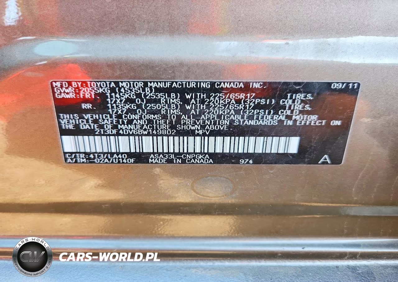 2011 Toyota Rav4 Limited VIN:2T3DF4DV6BW149802 - 13