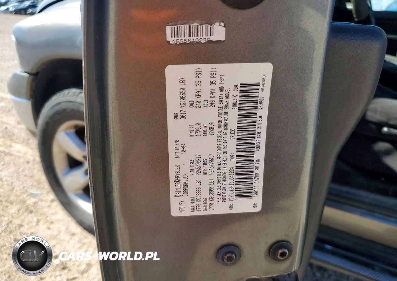 2005 Dodge Ram 1500 St VIN:1D7HU18N15J541224 - 12