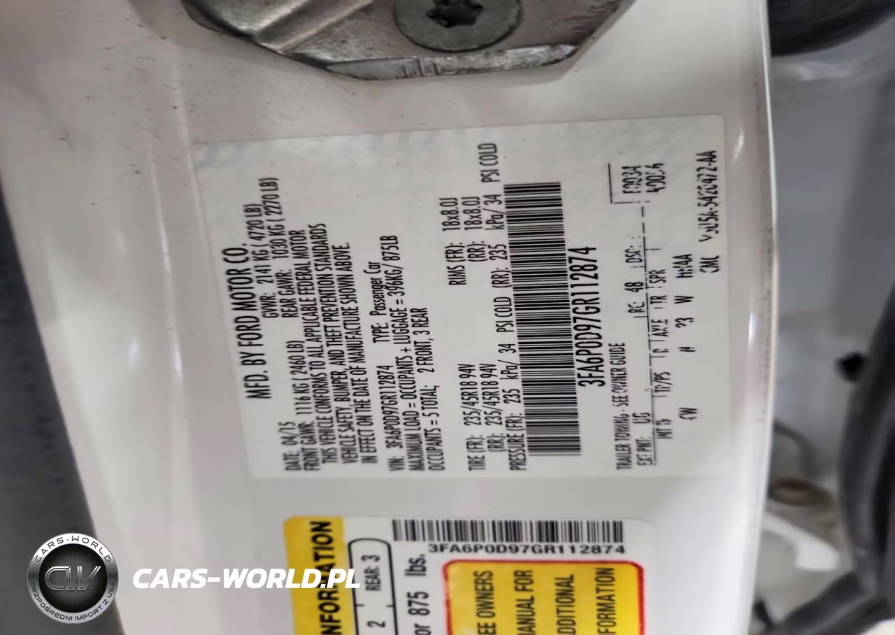 2016 Ford Fusion Titanium VIN:3FA6P0D97GR112874 - 13