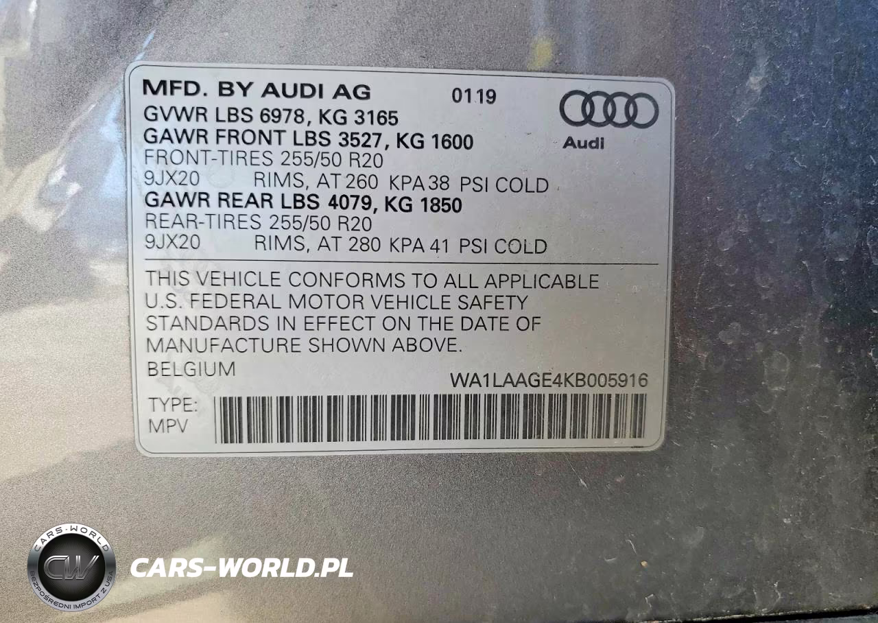 2019 Audi E-Tron Premium Plus VIN:WA1LAAGE4KB005916 - 13