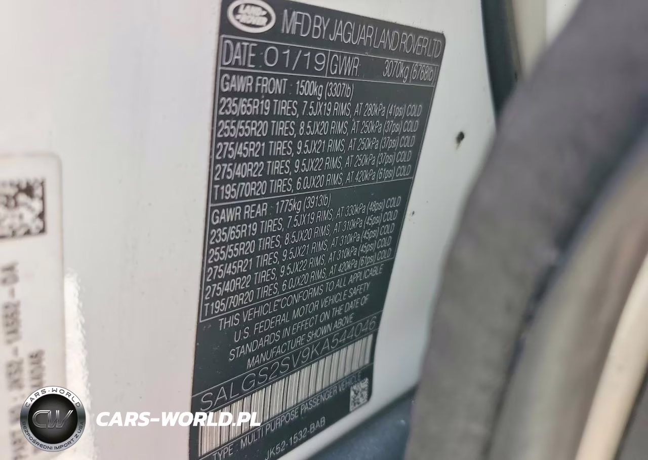 2019 Land Rover Range Rover Hse VIN:SALGS2SV9KA544046 - 14