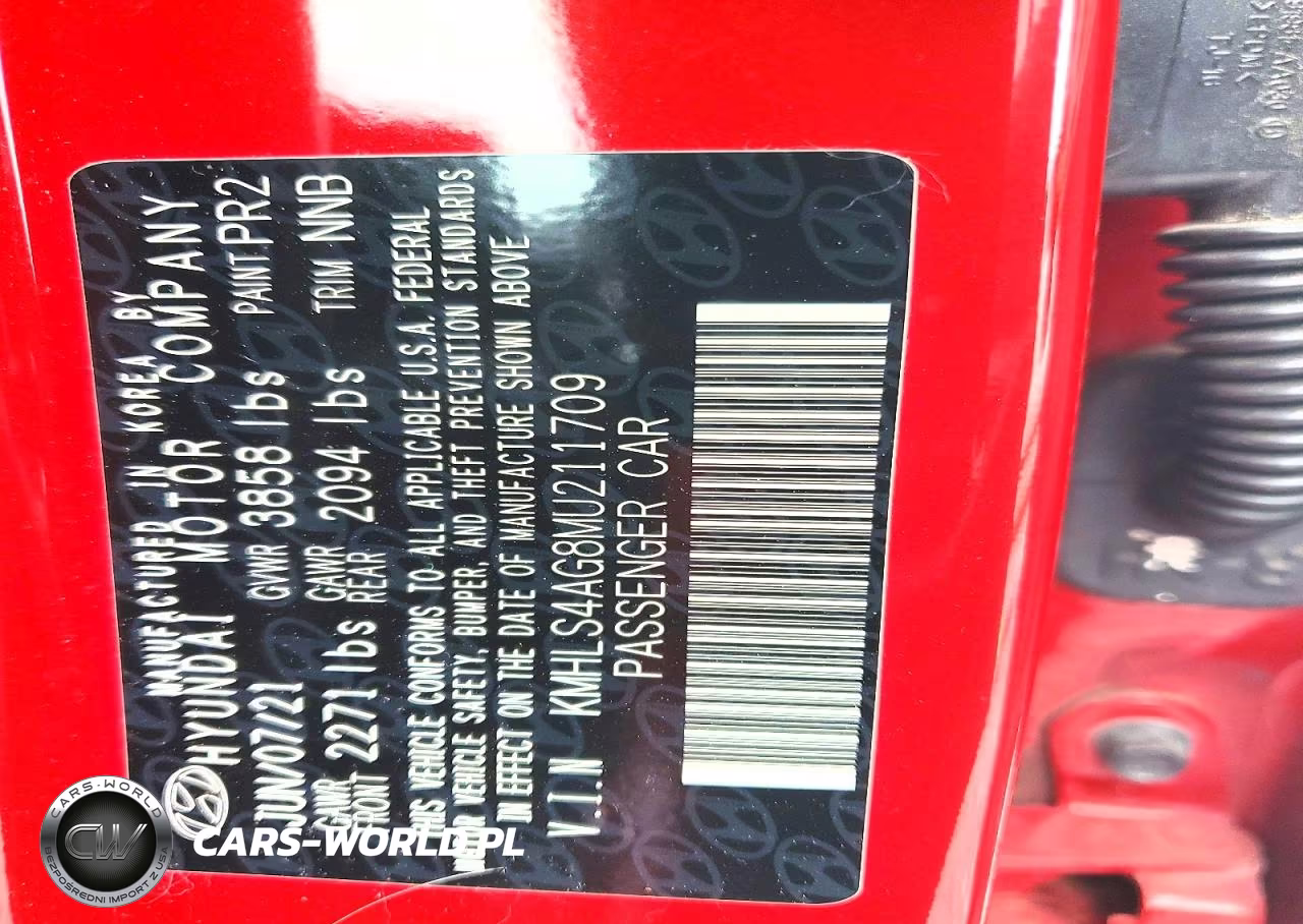 2021 Hyundai Elantra Sel VIN:KMHLS4AG8MU211709 - 12