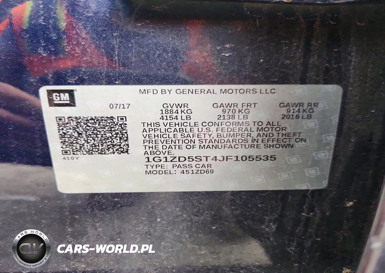 2018 Chevrolet Malibu Lt VIN:1G1ZD5ST4JF105535 - 12