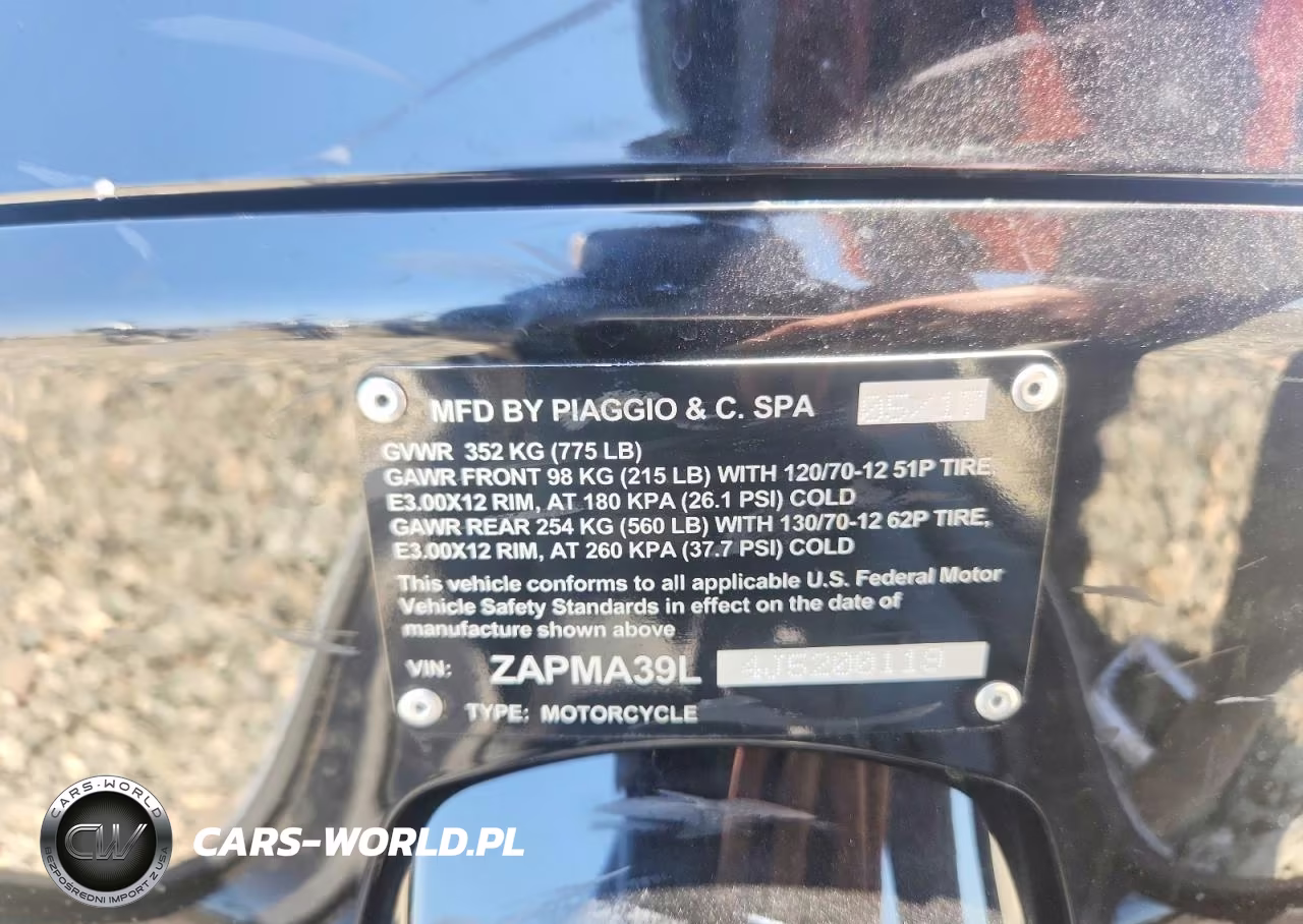 2018 Vespa-Piag Gts 300 VIN:ZAPMA39L4J5200119 - 9
