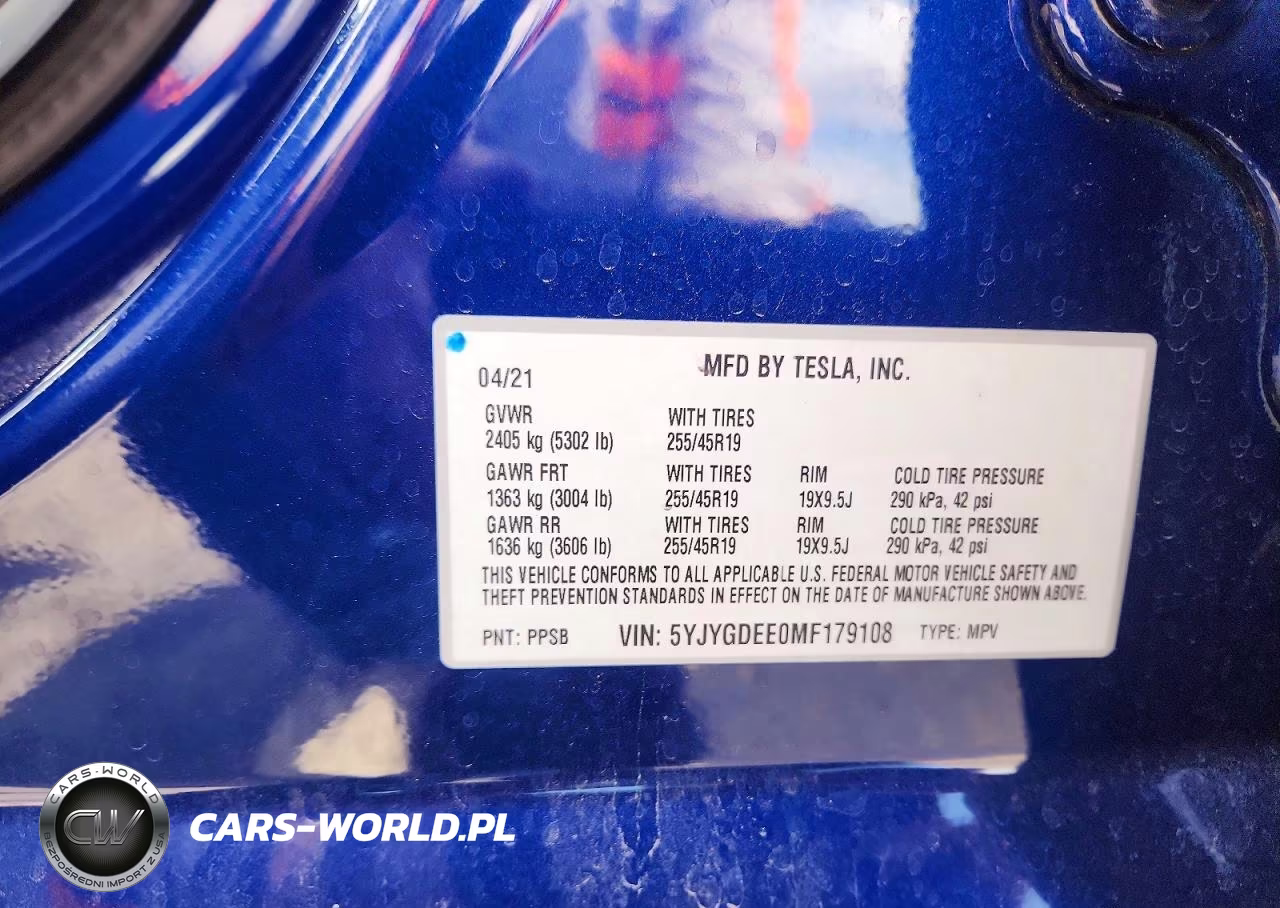 2021 Tesla Model Y VIN:5YJYGDEE0MF179108 - 12