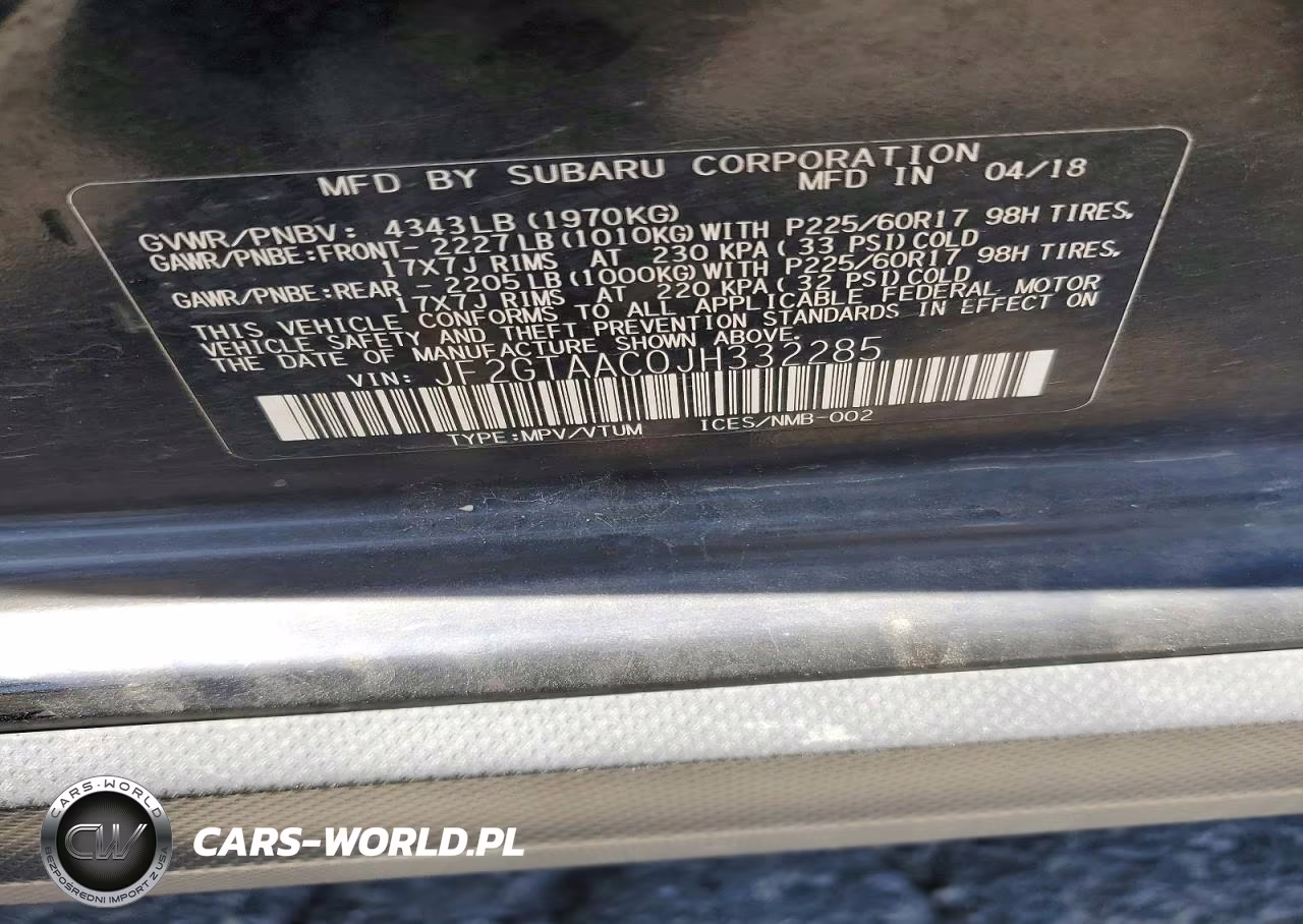 2018 Subaru Crosstrek VIN:JF2GTAAC0JH332285 - 13