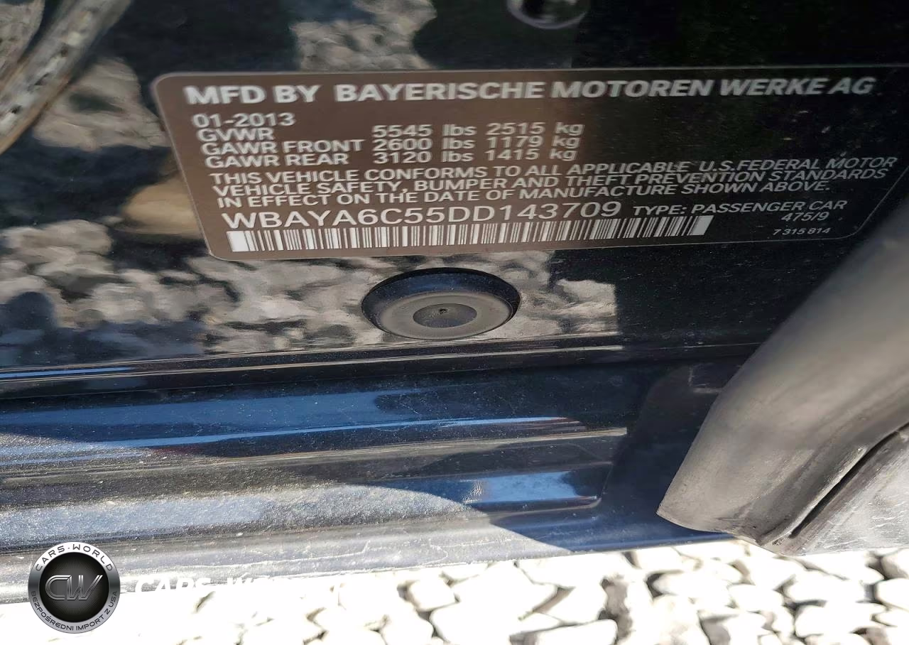 2013 BMW 740 I VIN:WBAYA6C55DD143709 - 12