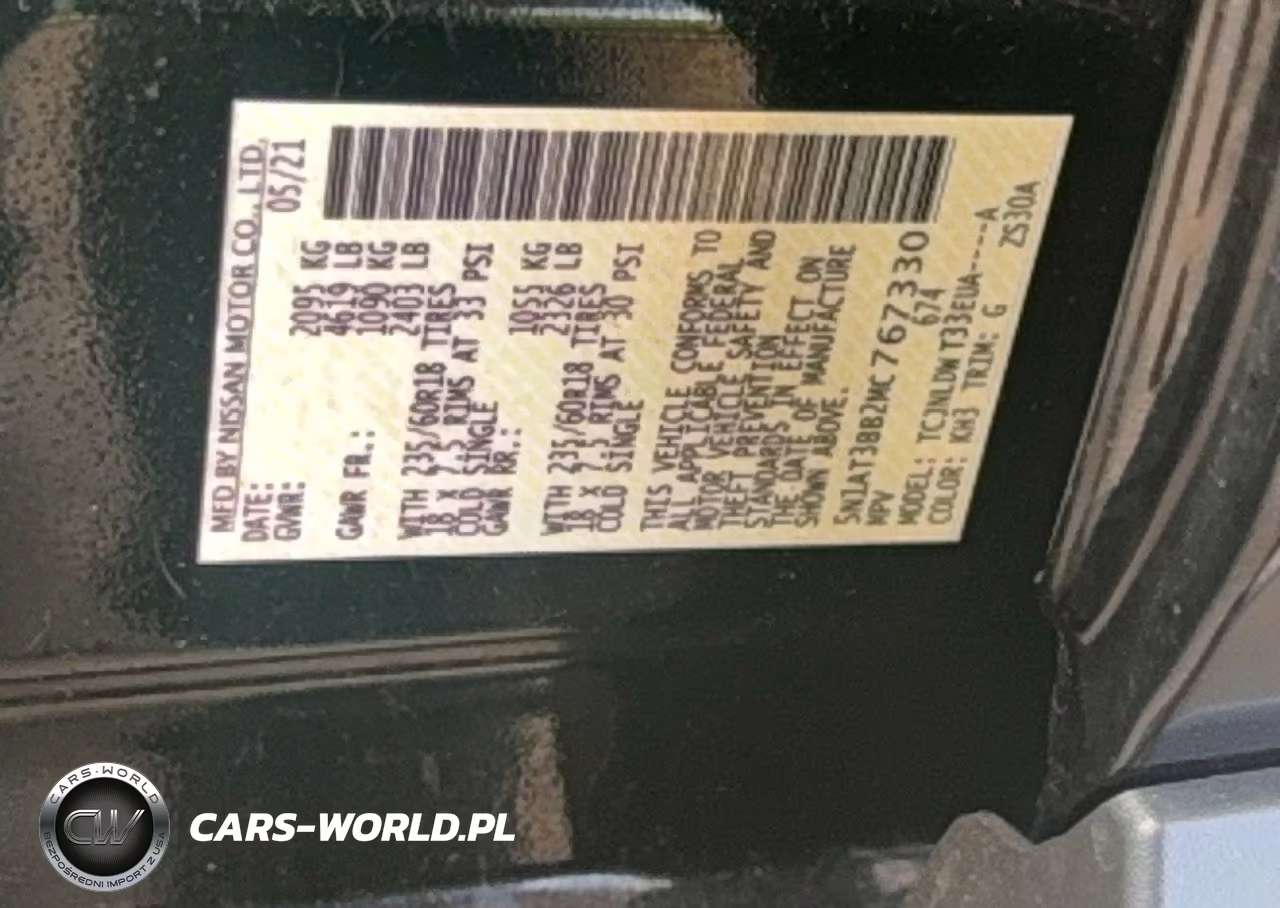 2021 Nissan Rogue Sv VIN:5N1AT3BB2MC767330 - 10