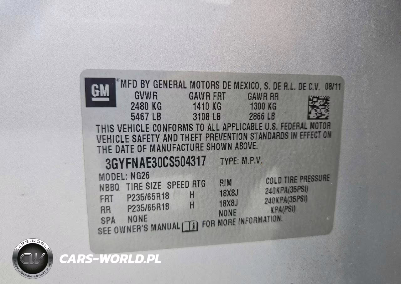 2012 Cadillac Srx Luxury Collection VIN:3GYFNAE30CS504317 - 14