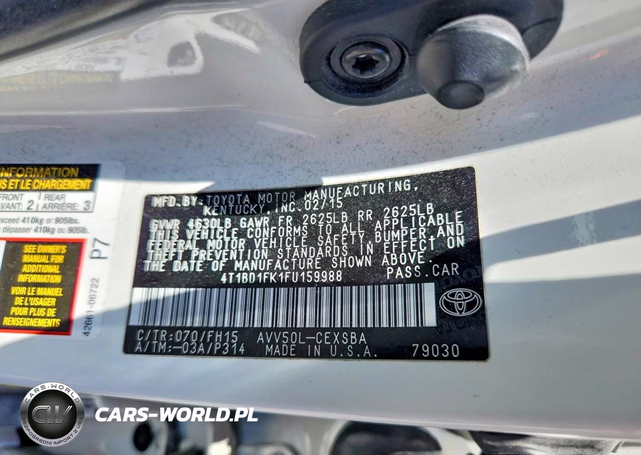2015 Toyota Camry Hybrid Se VIN:4T1BD1FK1FU159988 - 12