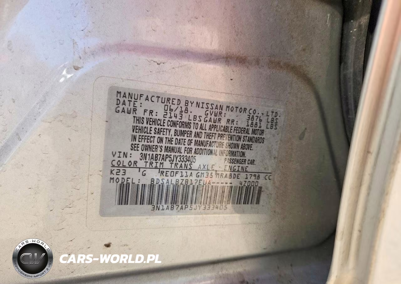 2018 Nissan Sentra S VIN:3N1AB7AP5JY333405 - 12