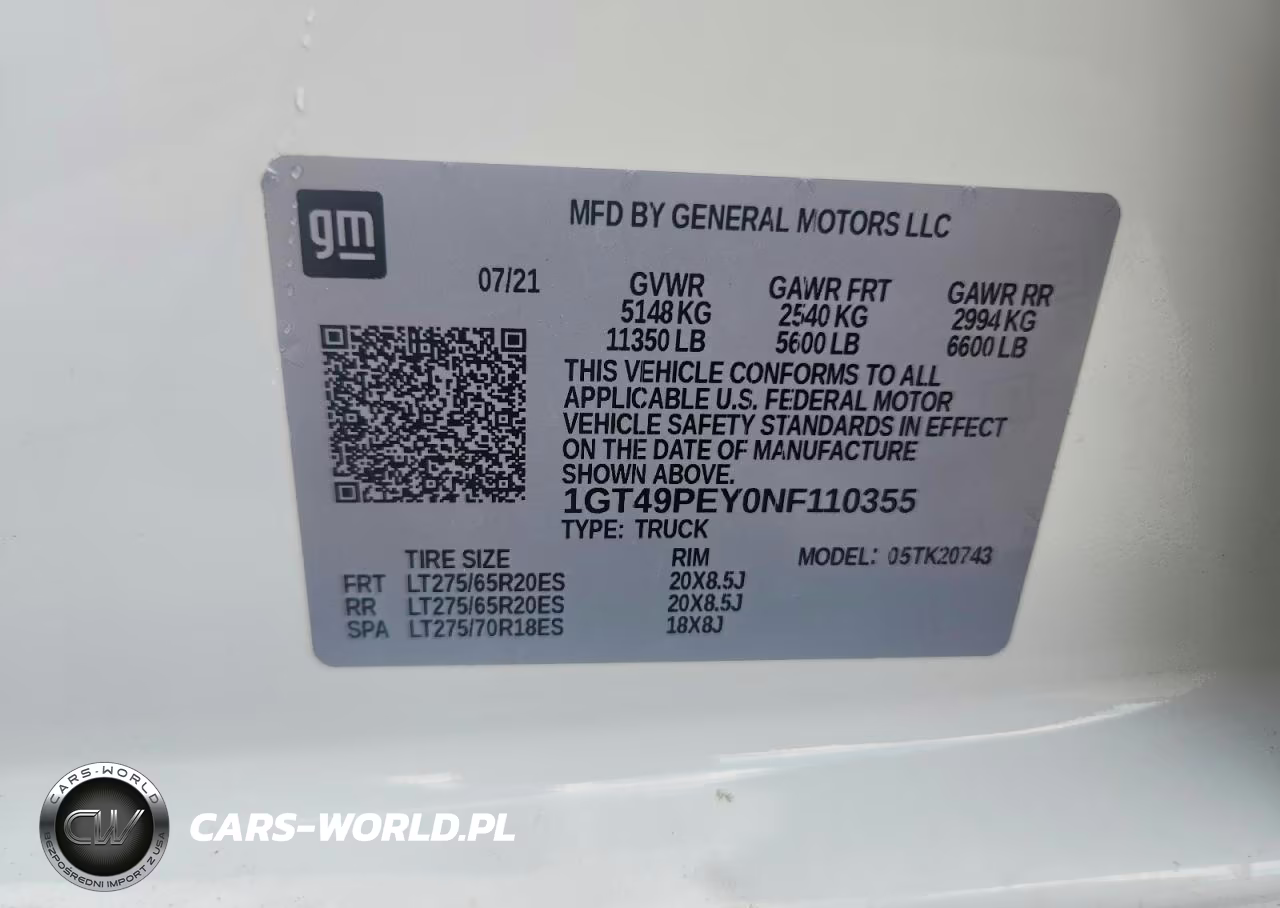 2022 GMC Sierra 2500Hd 4Wd Standard Bed At4 VIN:1GT49PEY0NF110355 - 13
