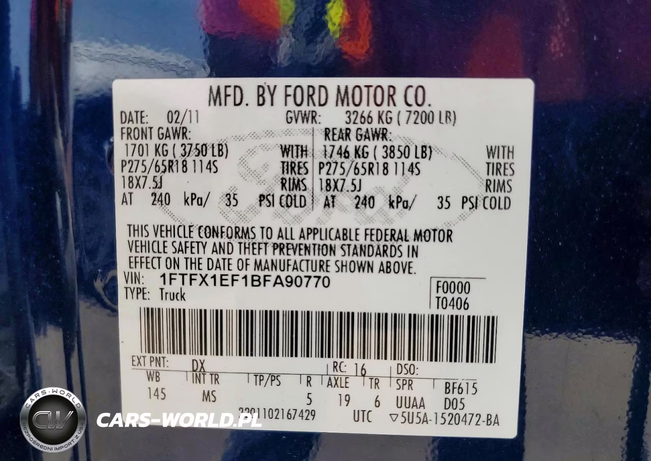 2011 Ford F150 Super Cab VIN:1FTFX1EF1BFA90770 - 13