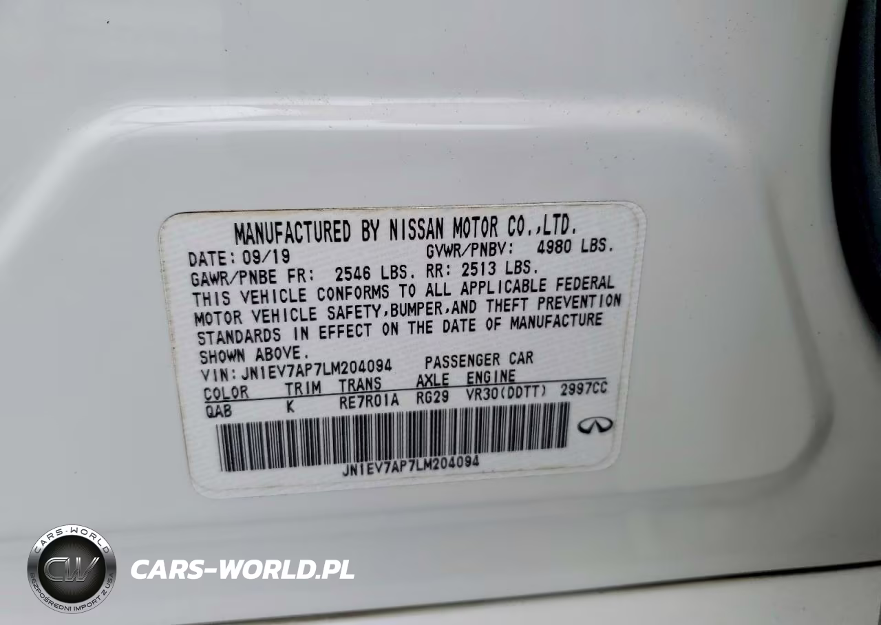 2020 Infiniti Q50 3.0T Luxe VIN:JN1EV7AP7LM204094 - 12